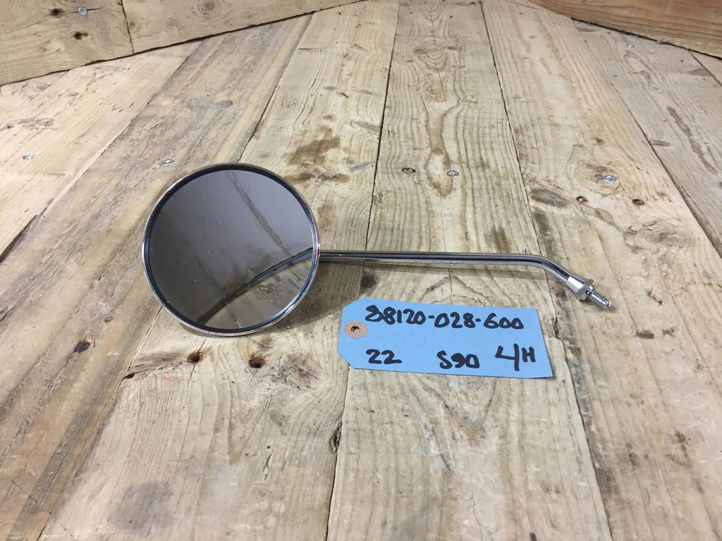 Honda CB100 CB125 CB50 ,Left Side Mirror, NOS Genuine Part Number 88120-028-600