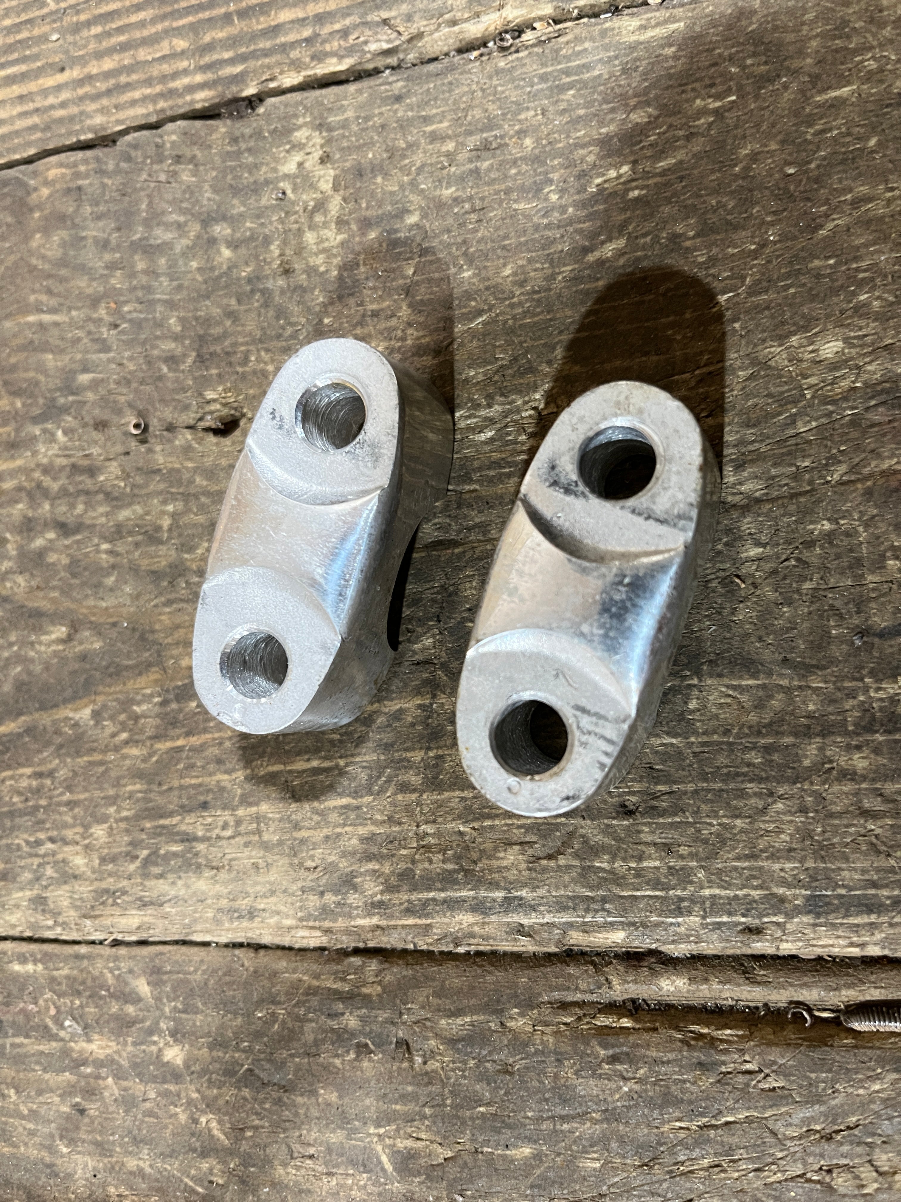 Honda CB250 CB350 CB450 ,Set of Handlebar Clamps, Genuine NOS Part Number 53131-292-610