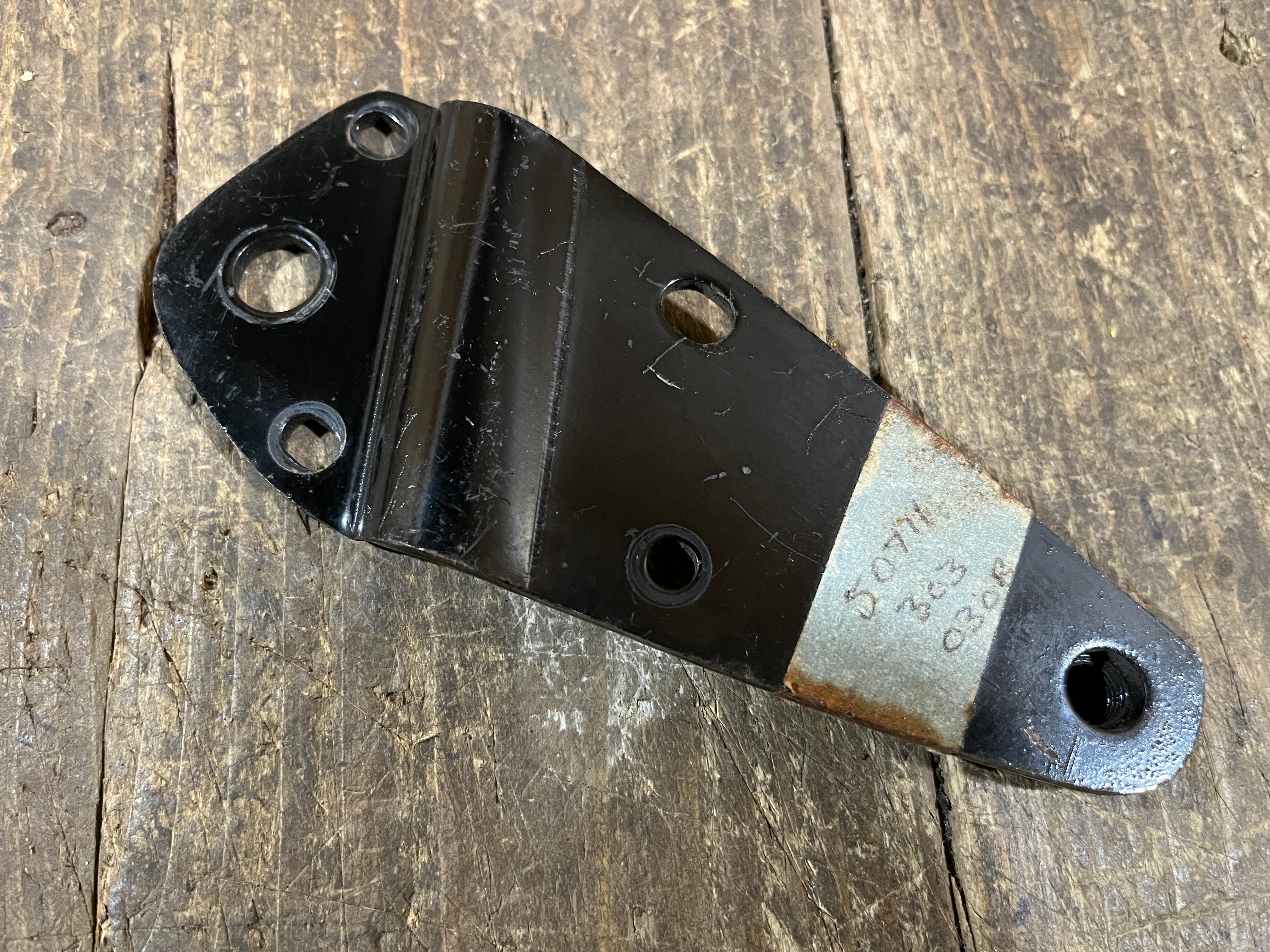 Honda CD175,Right Pillion Bracket, Genuine NOS Shop Soiled Part Number 50711-303-030Z