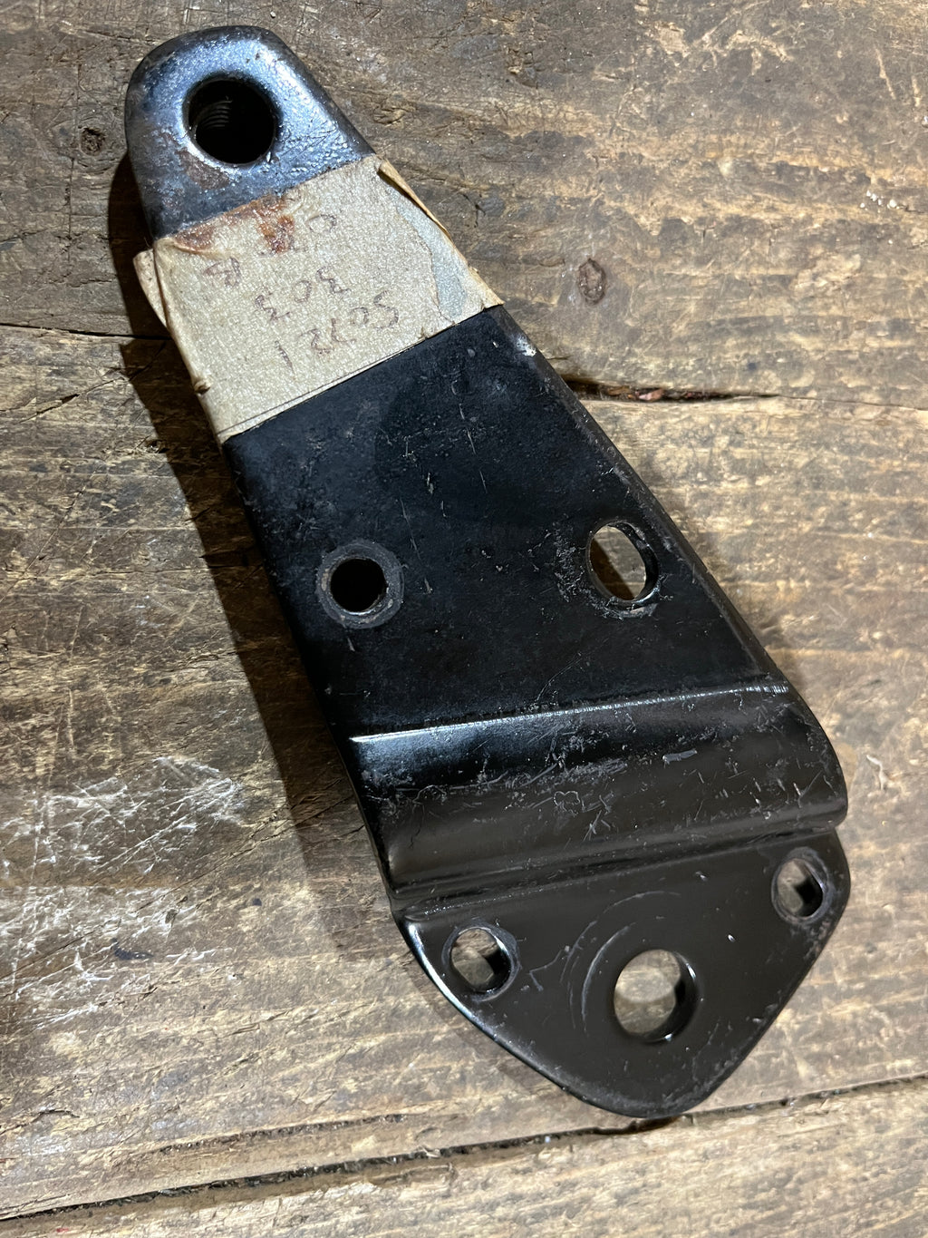 Honda CD175,Left Pillion Bracket, Genuine NOS Shop Soiled Part Number 50711-303-030Z