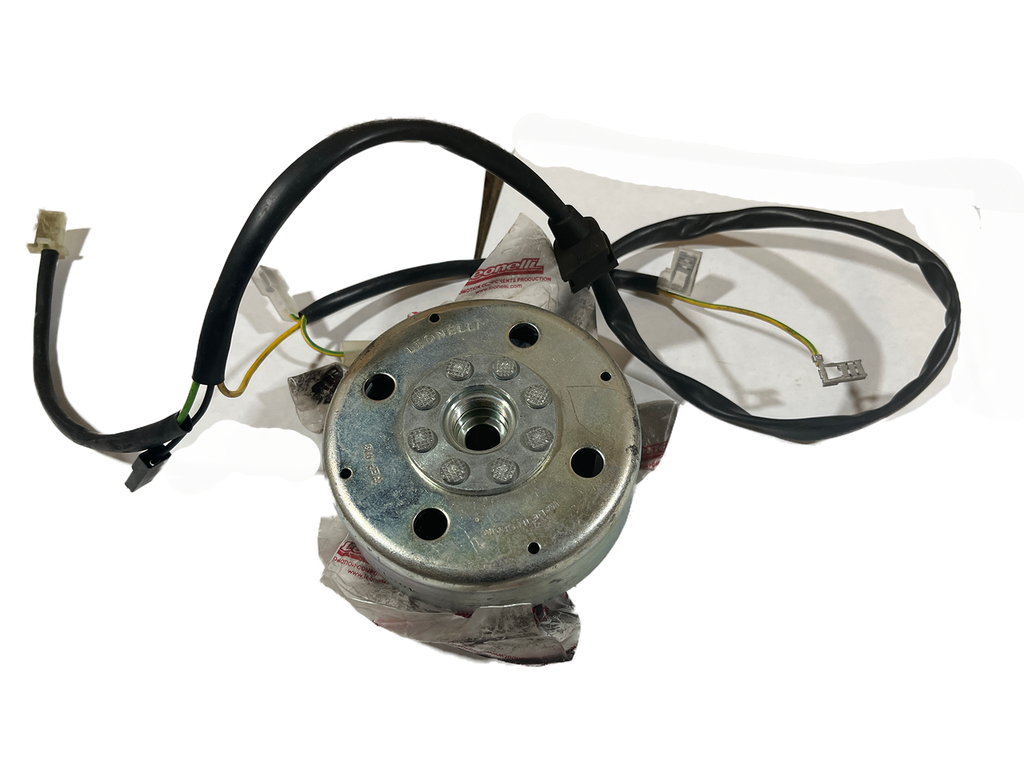 Gas Gas Boy, Stator and Flywheel, Genuine NOS Leonelli Part 016.A10