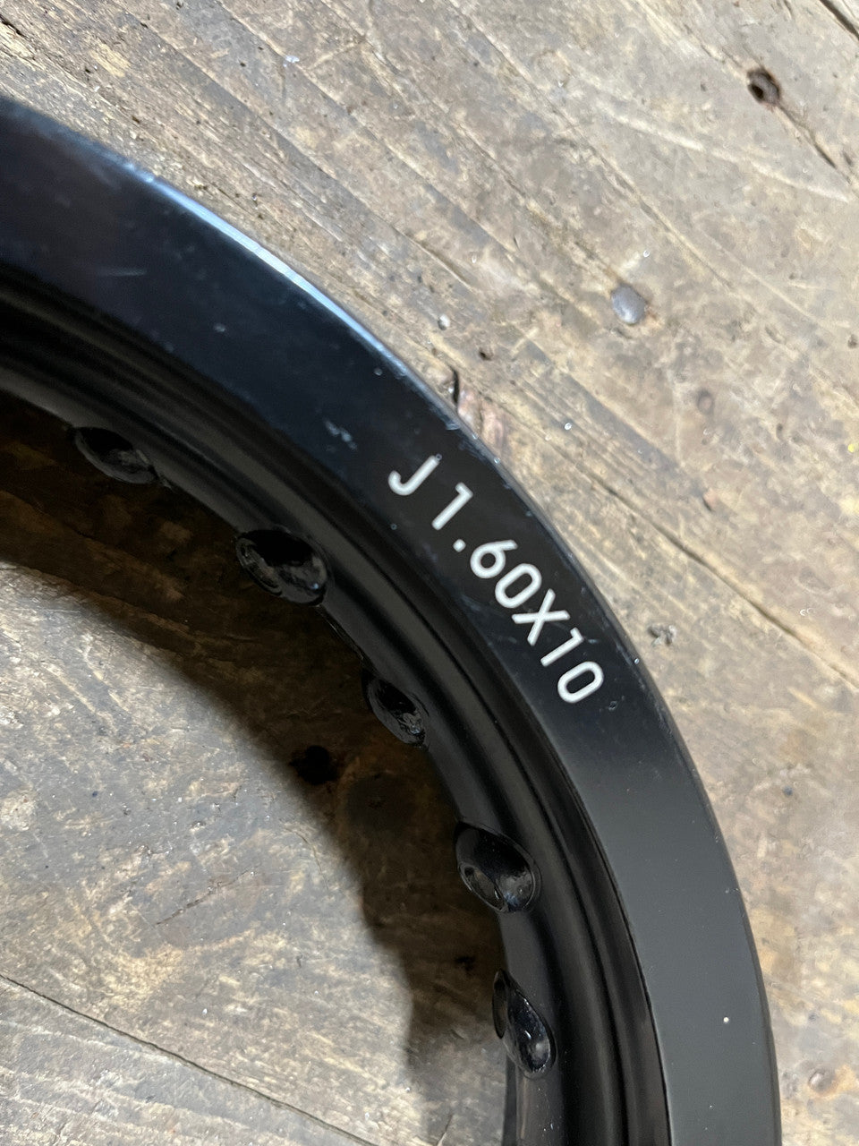 10" Motorcycle ,Rim 28 Spokes, Shop Soiled