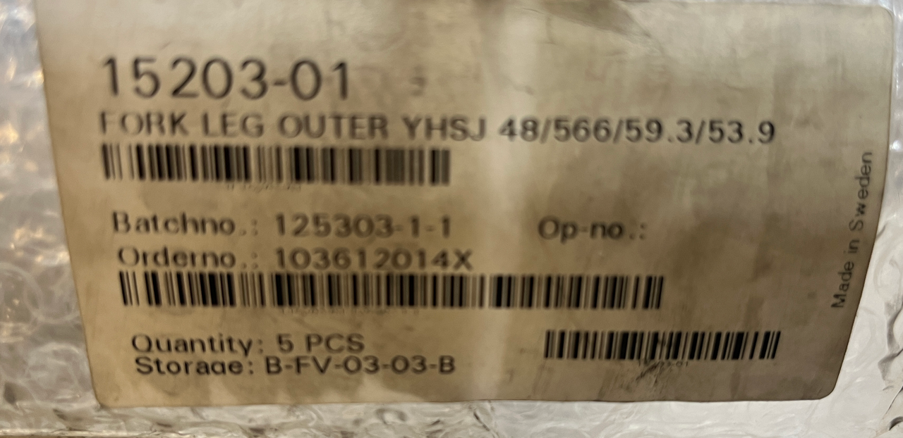 Gas Gas EC250-300 2012 ,Ohlins Fork Casing, Genuine NOS 15203-01
