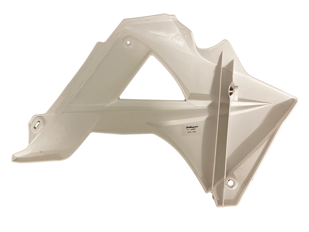 Gas Gas EC Six Days,2010-2011 Left Side White Rad Cover , Genuine, NOS,, BE92000BL2510 available at Moto-Classic from 19.95