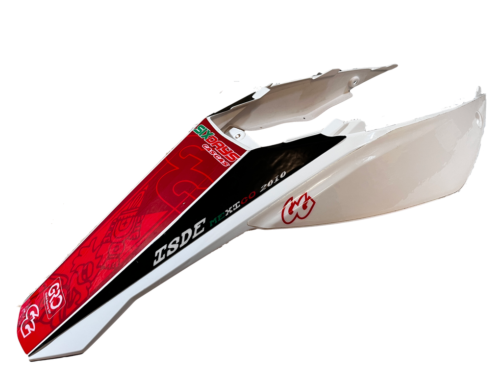 Gas Gas EC Six Days 2010  White ,Rear Mudguard, with Decal BE93500SCT2510