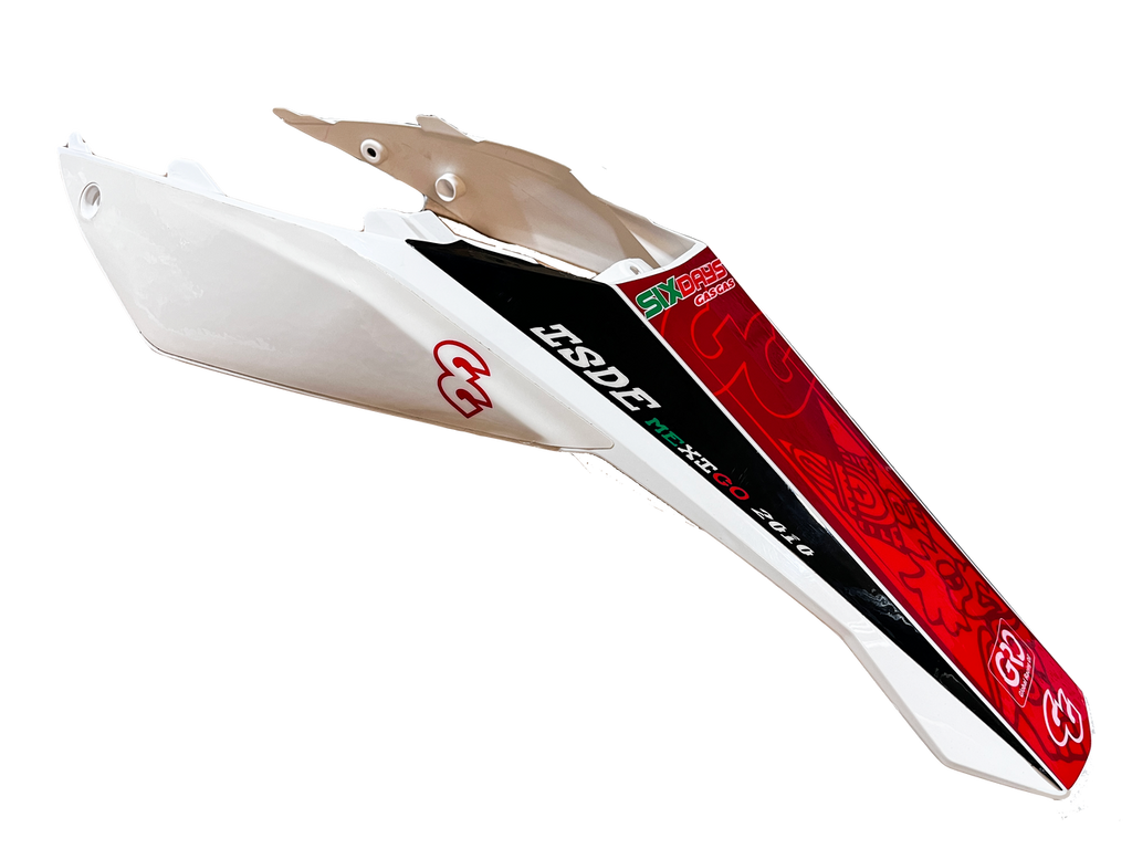 Gas Gas EC Six Days 2010  White ,Rear Mudguard, with Decal BE93500SCT2510
