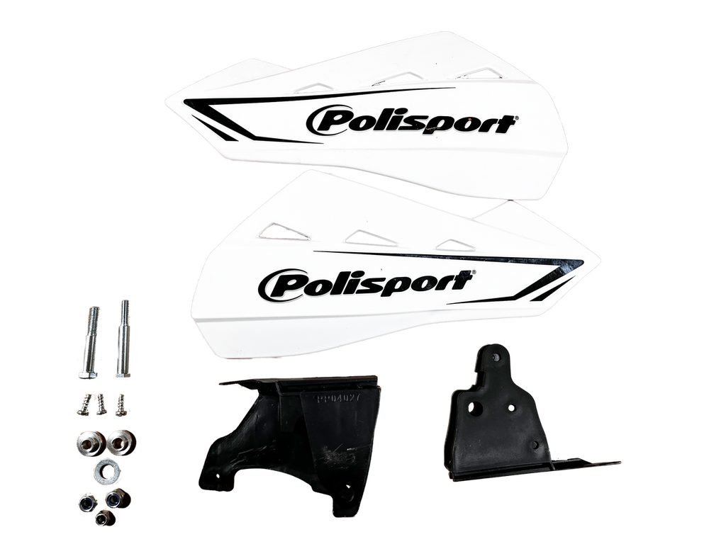 Polisport ,White Hand Guard, Set Polisport Part No 83042 NOS