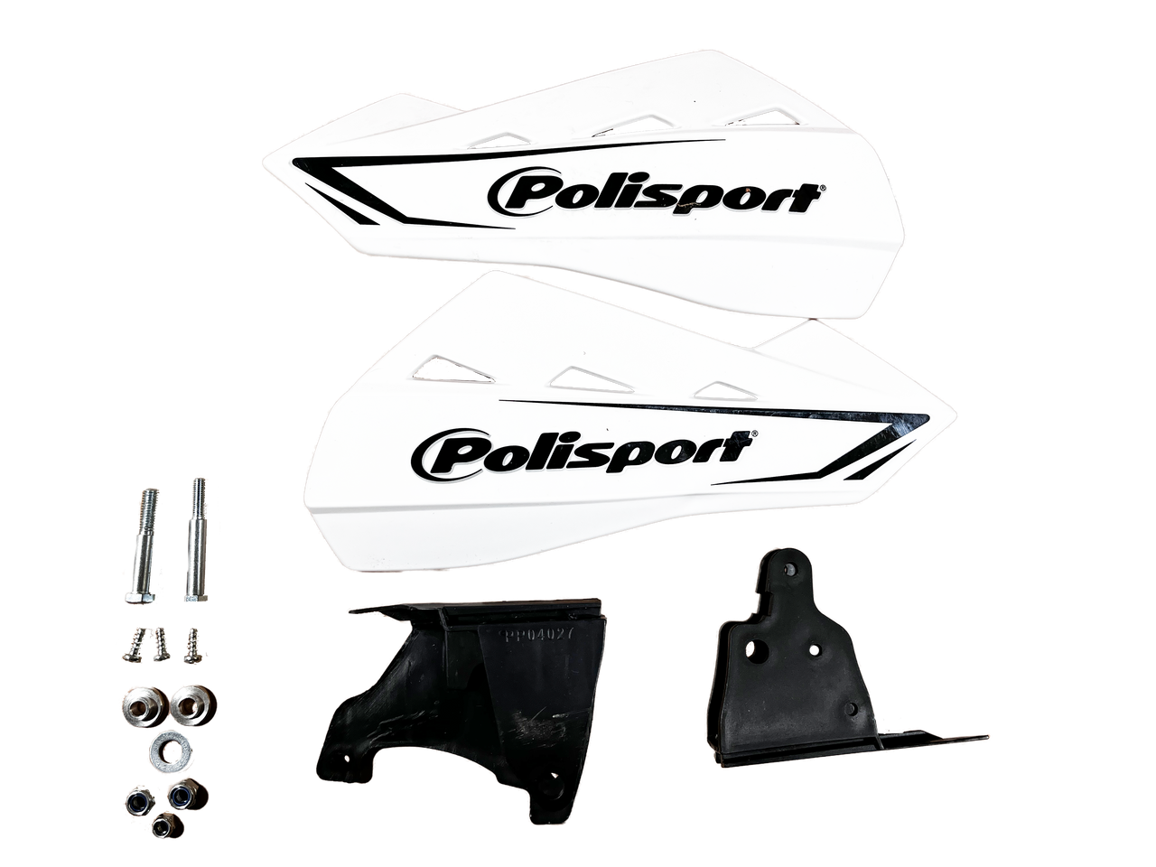Polisport ,White Hand Guard, Set Polisport Part No 83042 NOS