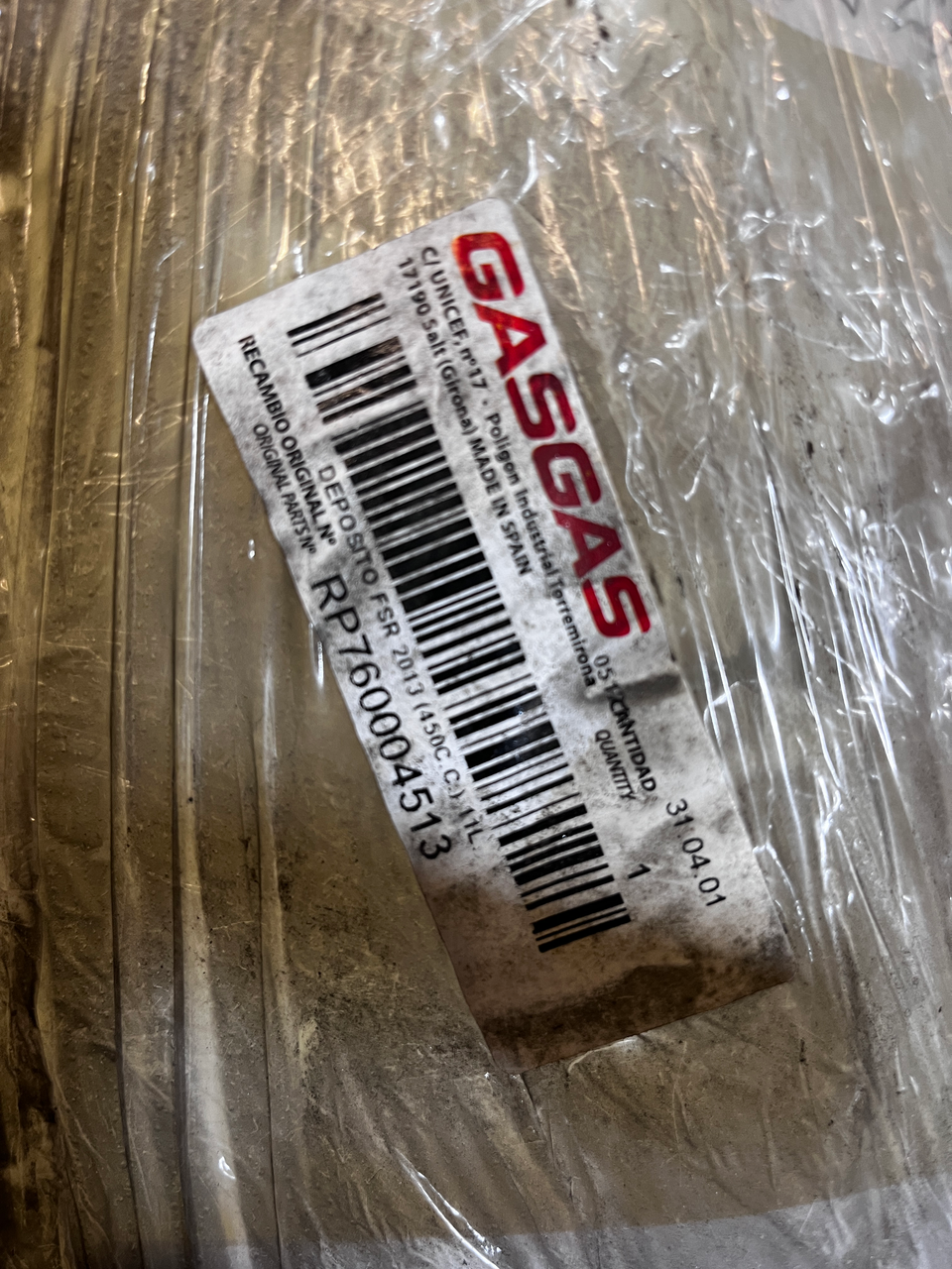 Gas Gas EC/FSR 450 2013 Clarke ,11L Fuel Tank, Genuine NOS RP760004513