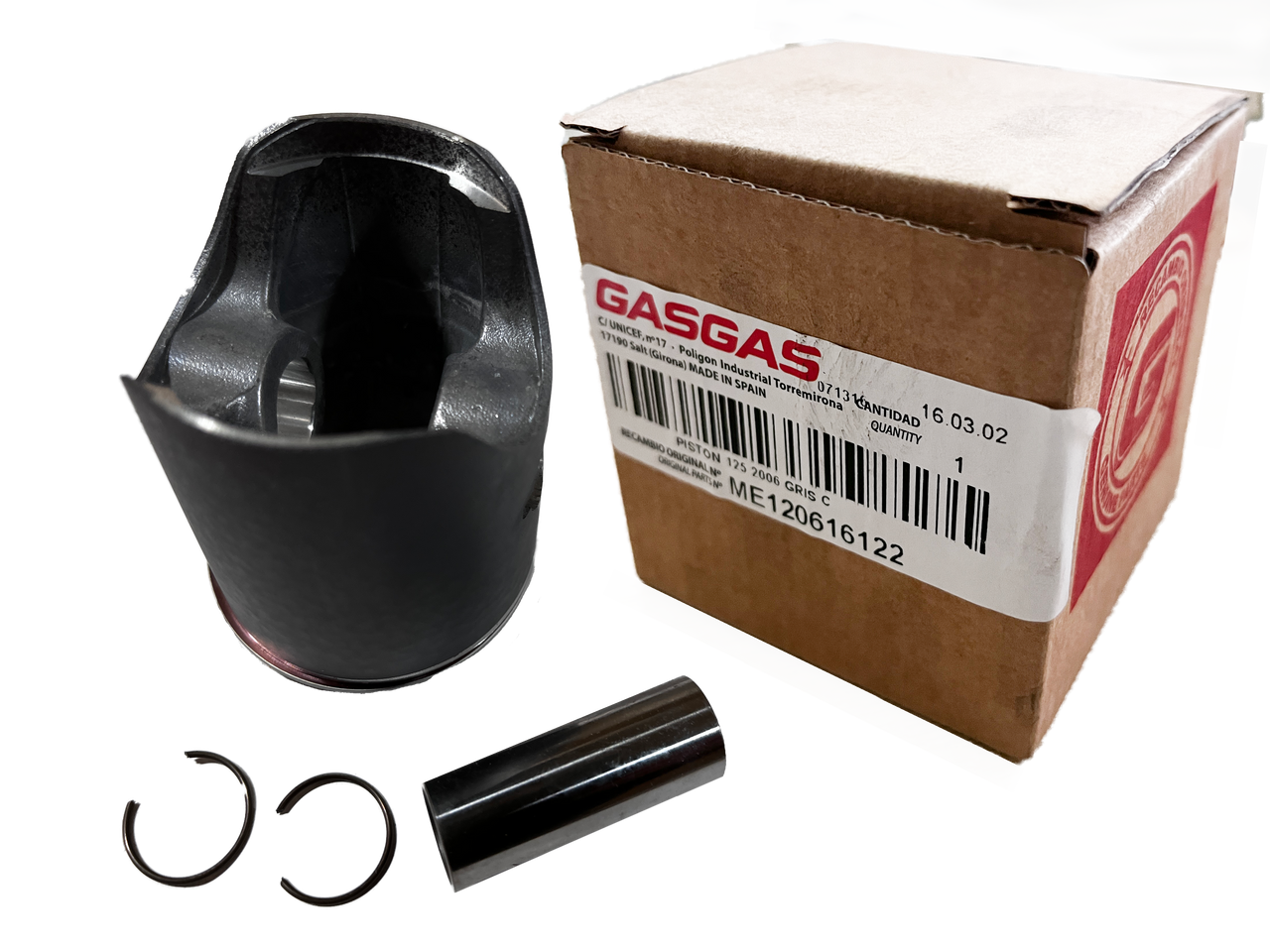 Gas Gas EC125 ,S3 Long Life Piston Kit, 53.97mm Genuine NOS ME120616122