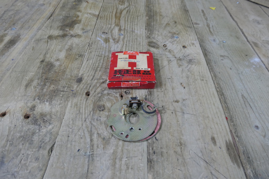 Honda CB93 ,Points Back Plate, NOS Genuine Honda Part Number 30200-253-013