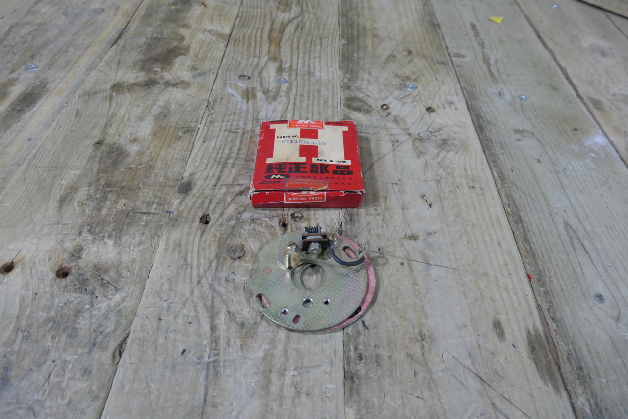 Honda CB93 ,Points Back Plate, NOS Genuine Honda Part Number 30200-253-013