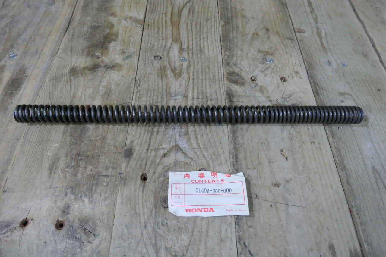 Honda TL125 ,Fork Spring, NOS Genuine. Part No Honda Part Number 51402-355-000