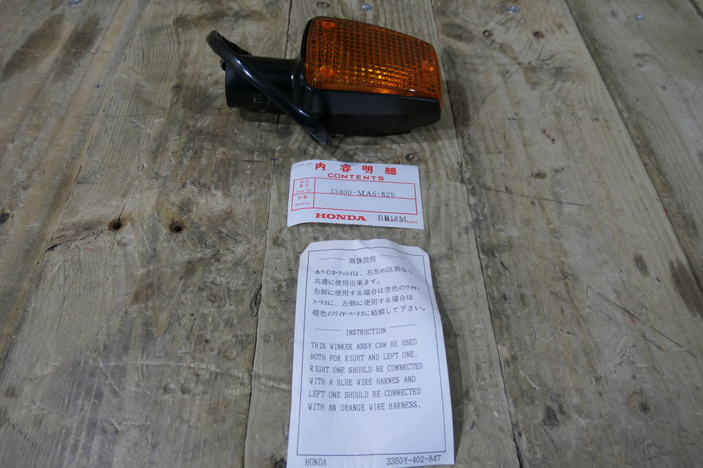 Honda CBX 550F VF750S ,Right and left Indicator Assy, NOS Genuine 33400-MA6-629