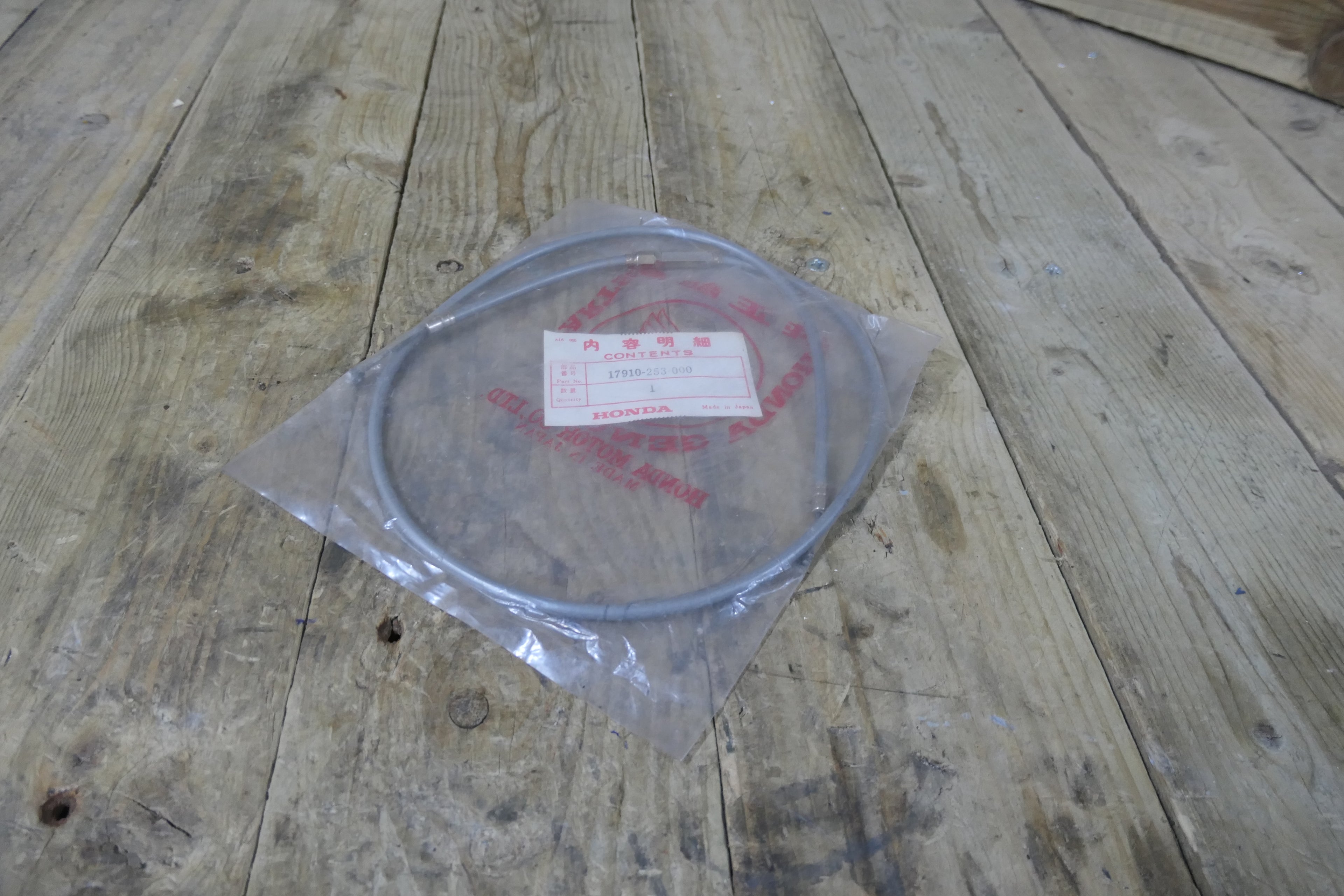 Honda C71 ,Throttle Cable, Genuine. NOS Honda Part Number 17910-253-000