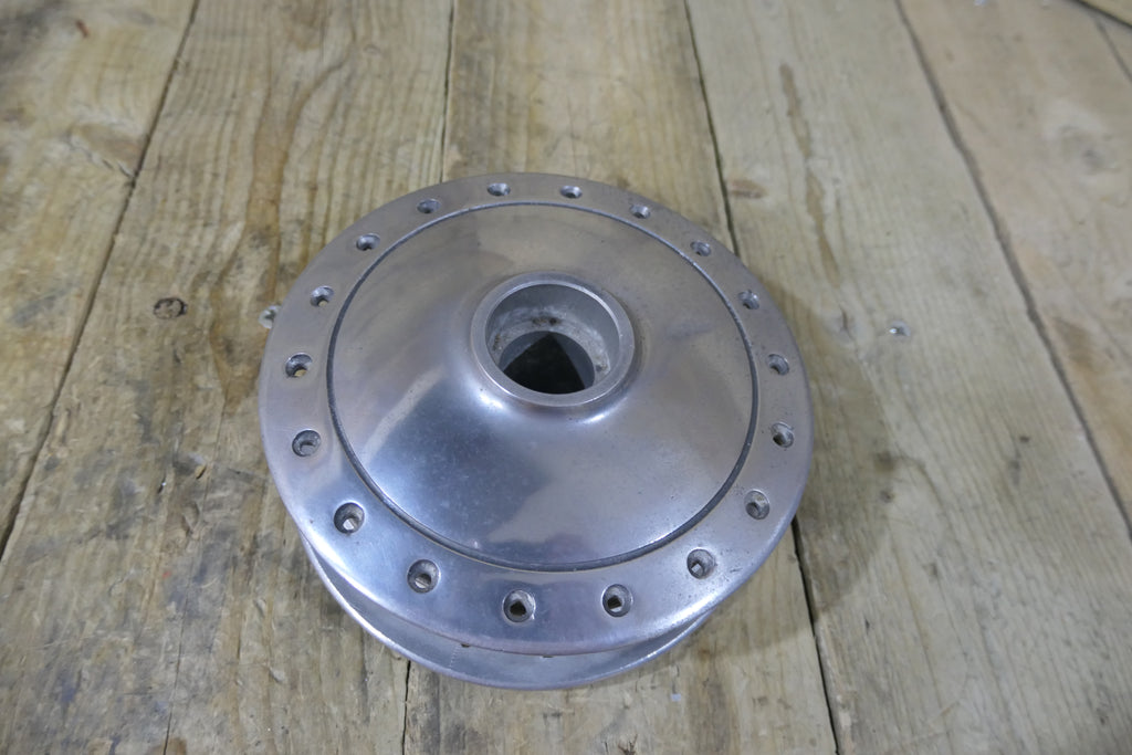 Honda C90 CB100 CB125 ,Front Wheel Hub, Used Part Part Number 44601-028-000.