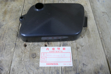 Honda CD175  Sloper Tool Box Cover, Genuine, NOS, 83500-230-030 XE, Black.