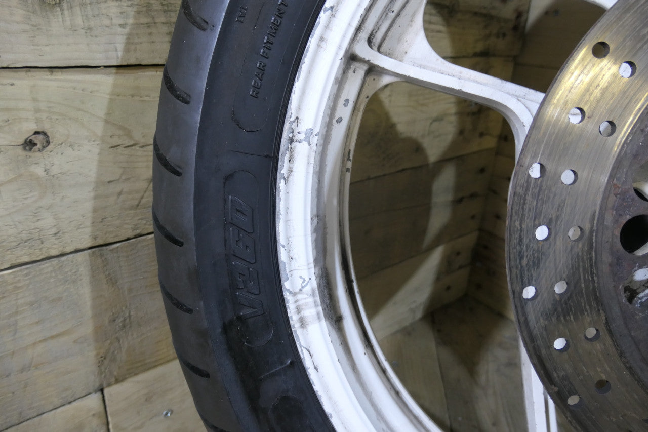 Suzuki GS500 ,Rear Wheel, with Disc and Tyre ( Used )