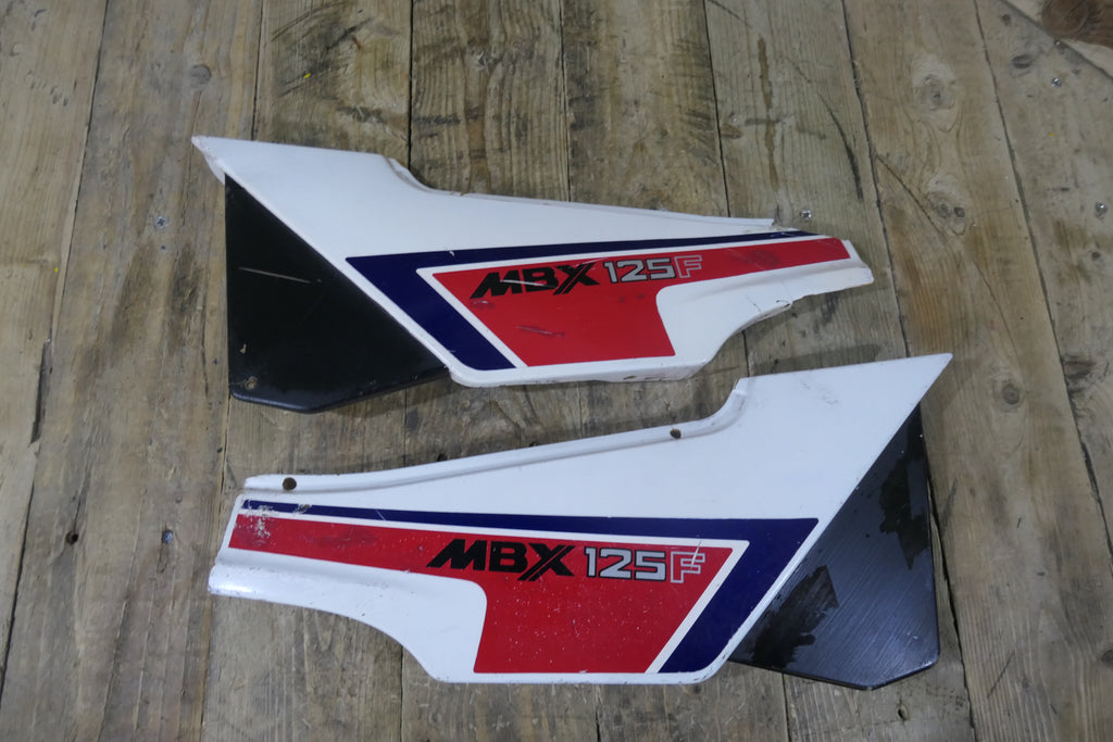 Honda MBX 125F ,Side Panel Set, Used parts some marks