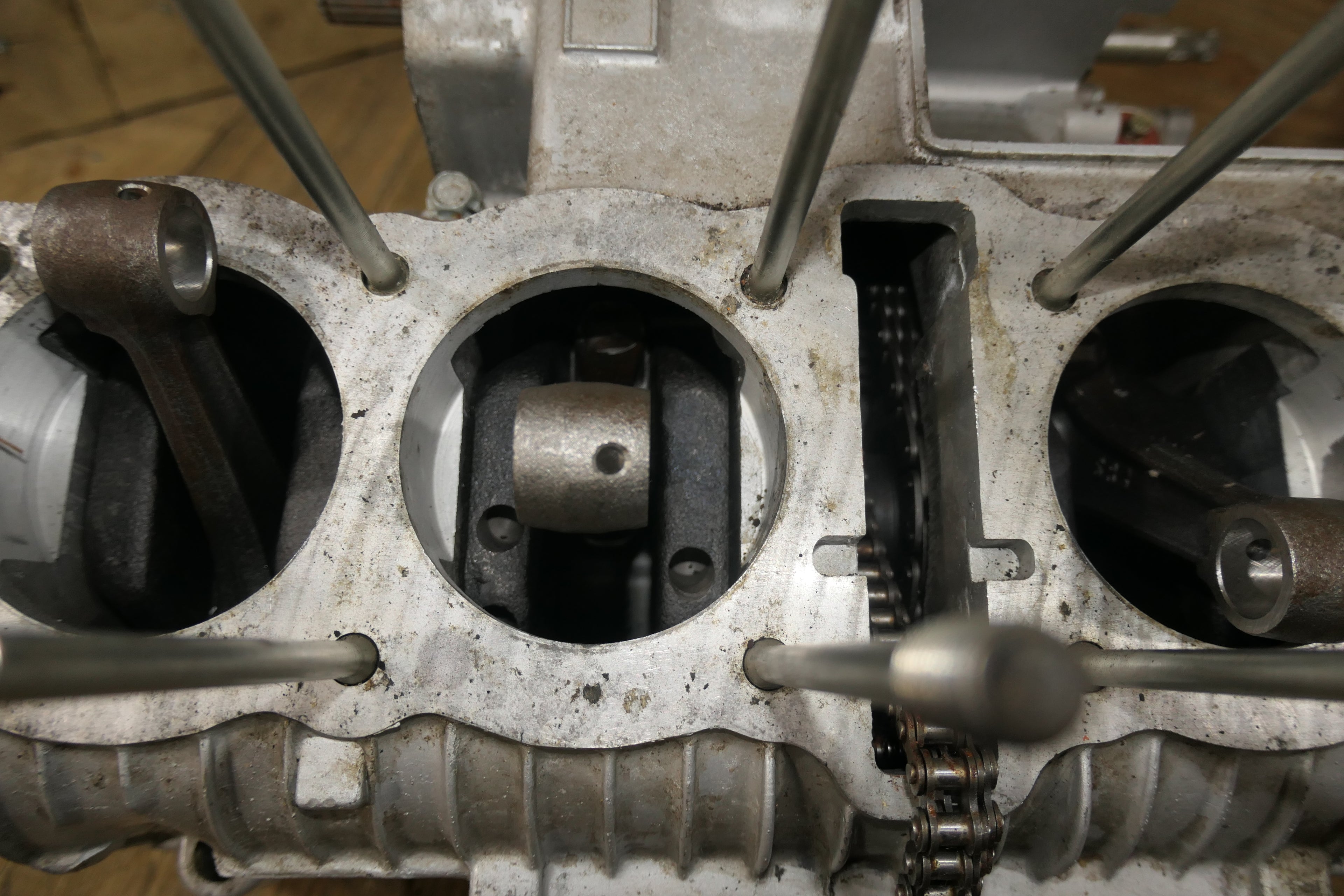 Honda CB550 ,Engine Crankcase,
