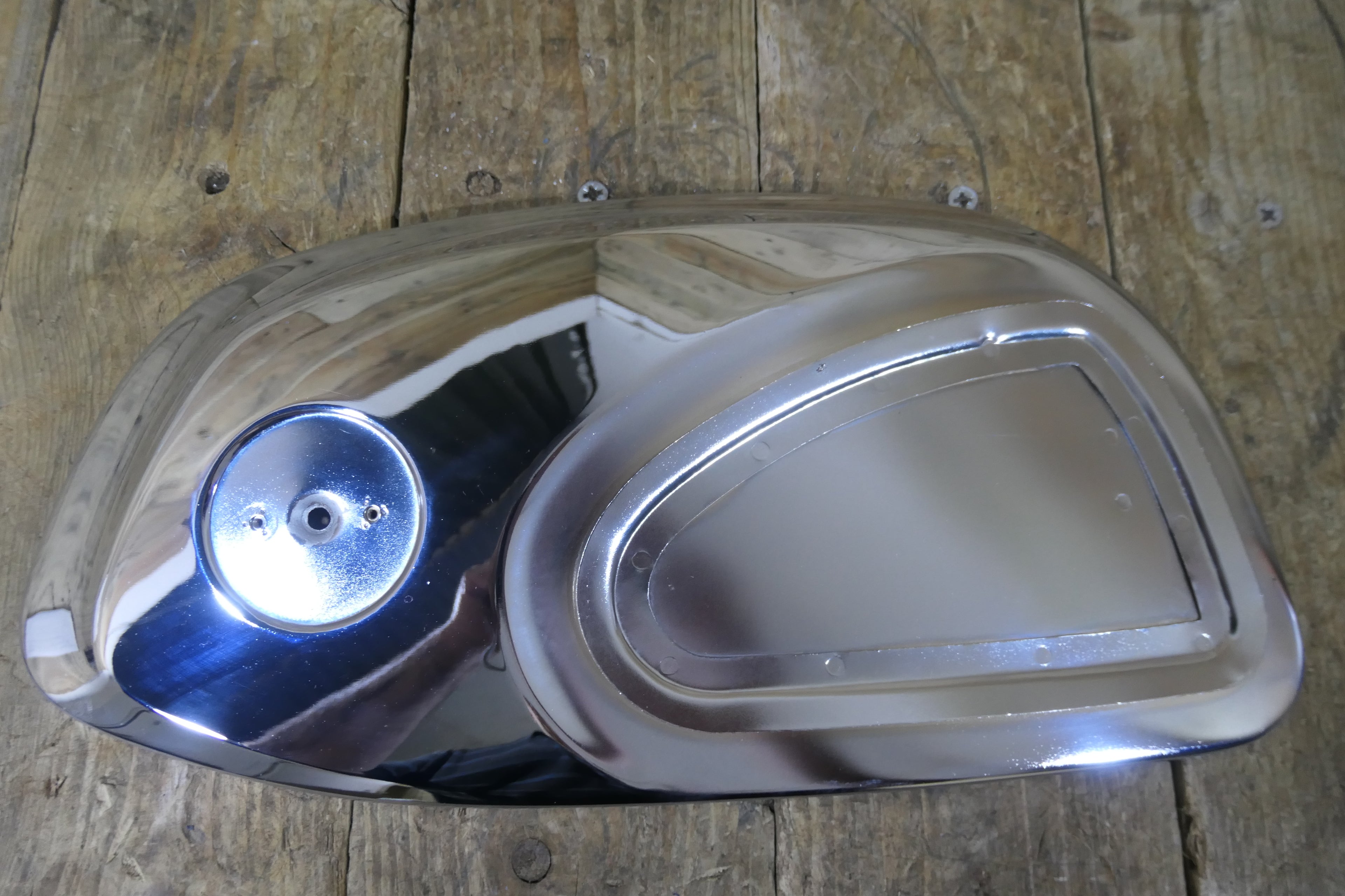 Honda C92 C95 ,Left Side Fuel Tank Cover, Honda Part Number 17650-201-000