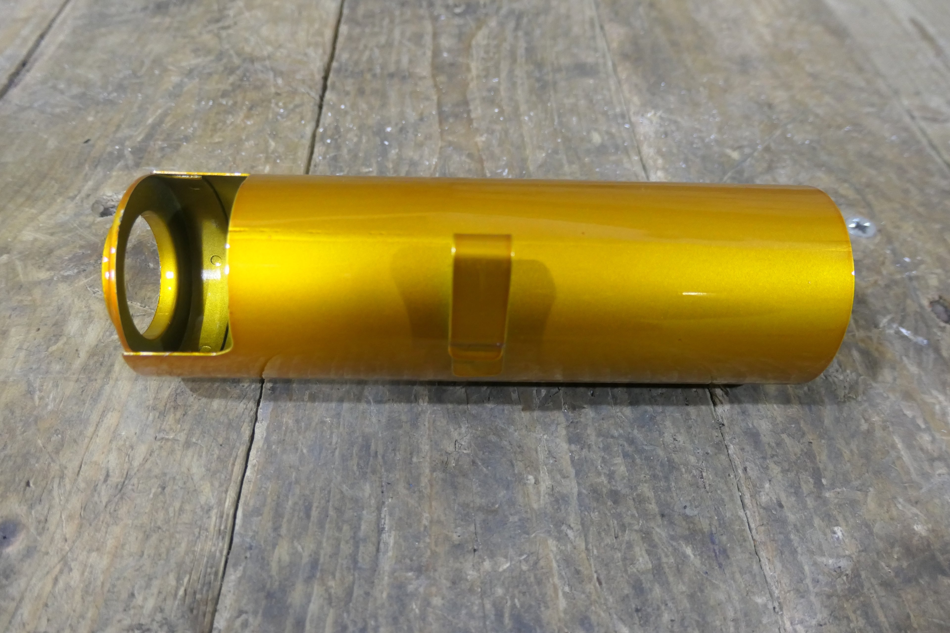 Honda CB125 K2 K3 ,Left Fork Cover, Genuine NOS Honda Part Number 51612-246-000CQ