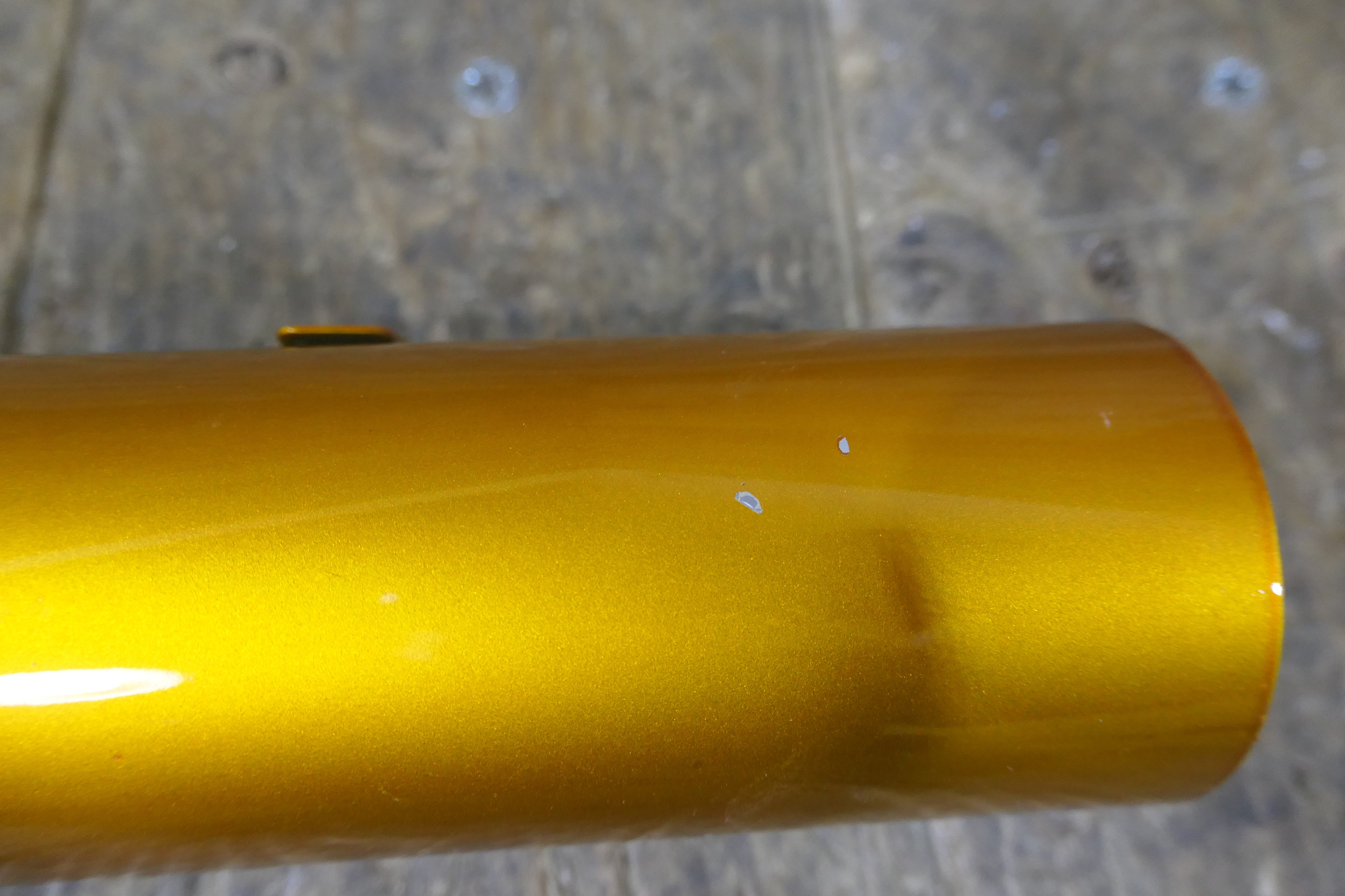 Honda CB125 K2 K3 ,Left Fork Cover, Genuine NOS Honda Part Number 51612-246-000CQ