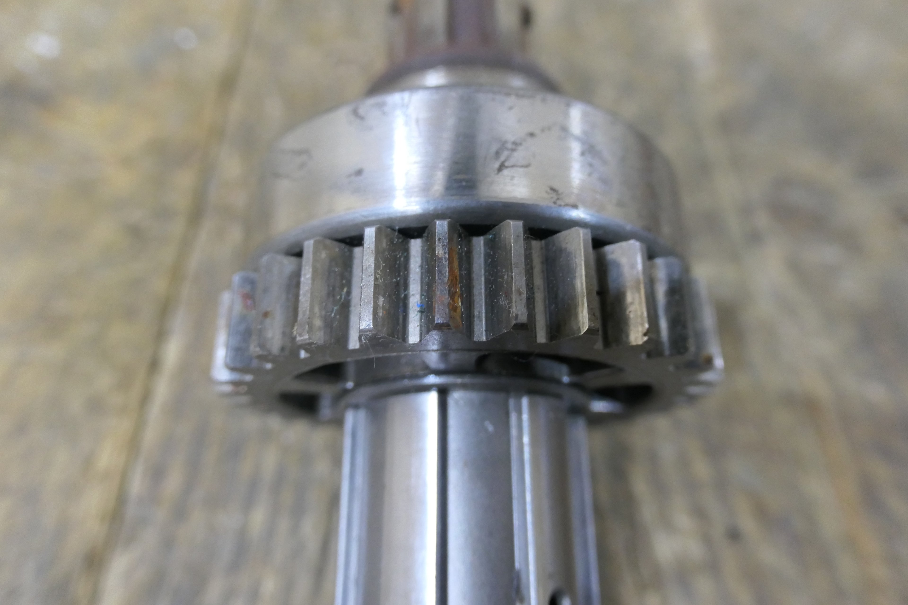Honda CBX550F ,Counter Shaft Assy, Used Part in Good Condition Part Number 23220-MA7-000
