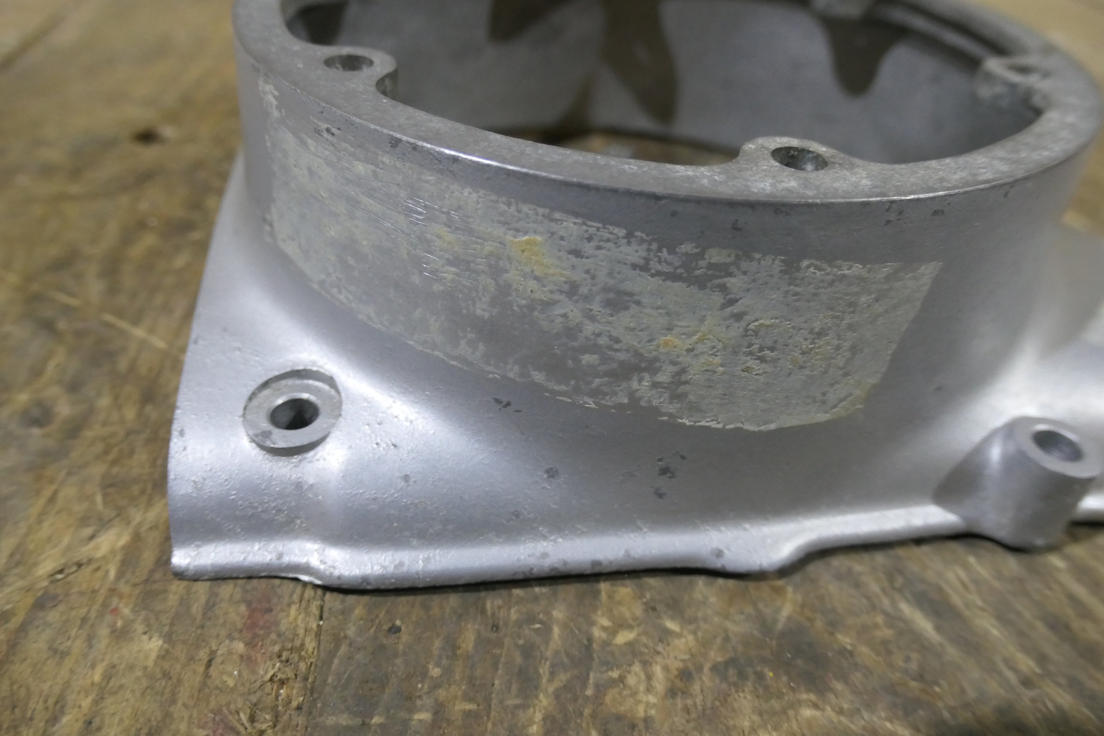 Honda CB175,Left Side Crankcase Cover, Used Part Honda Part Number 11340-302-020