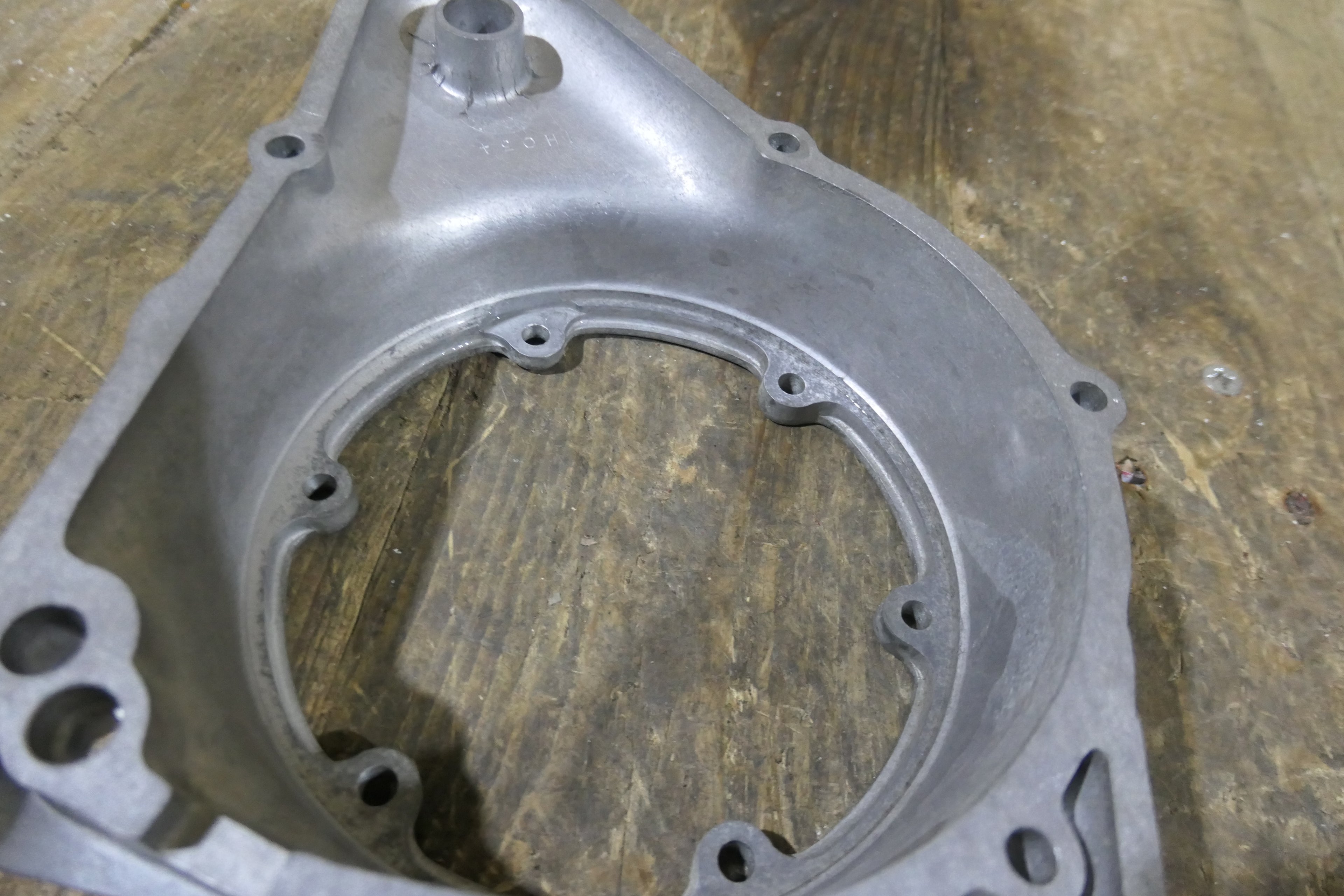Honda CB175,Left Side Crankcase Cover, Used Part Honda Part Number 11340-302-020
