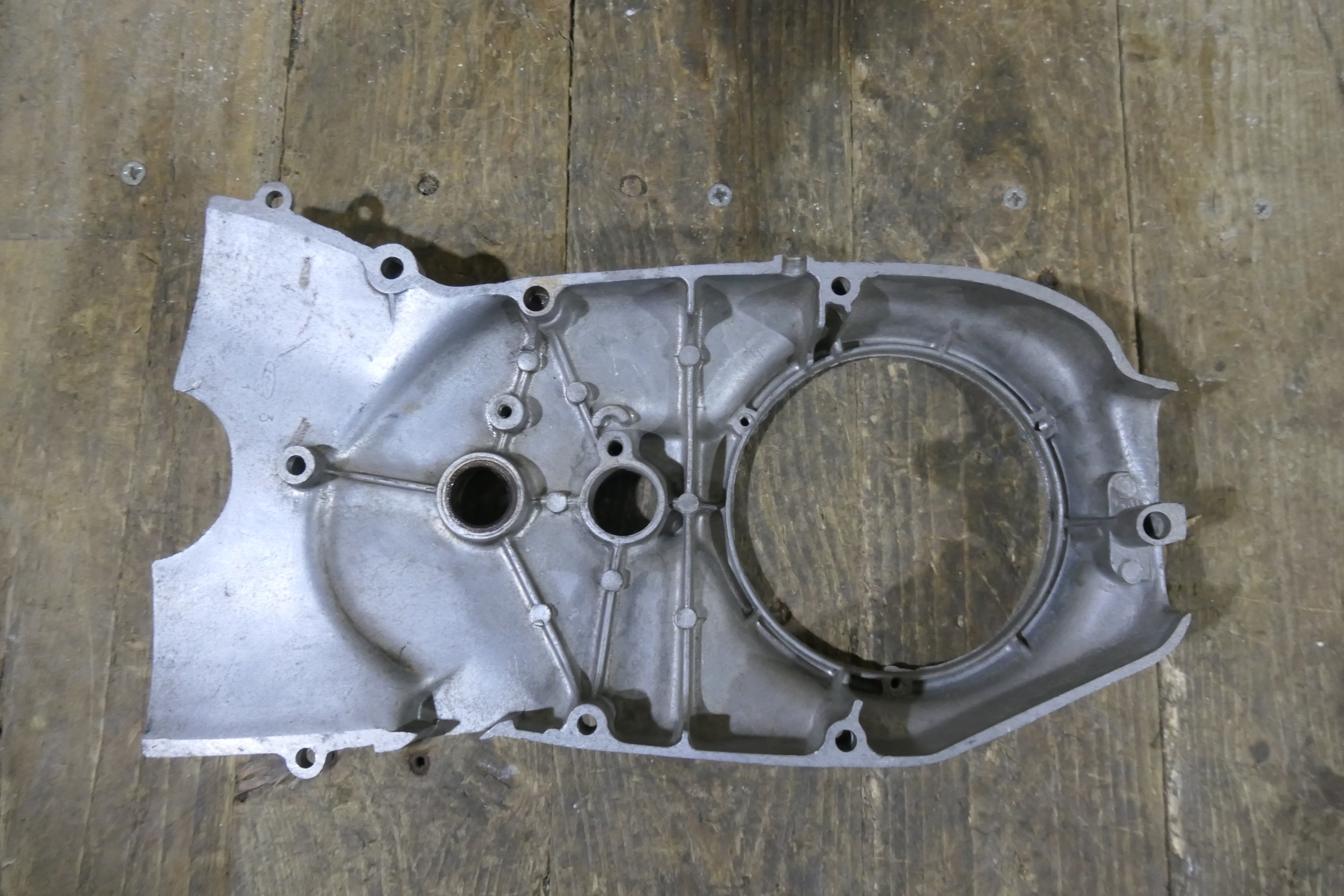 Honda C72 ,Right Side Crankcase Cover, Used Part Honda Part Number 11330-259-010.