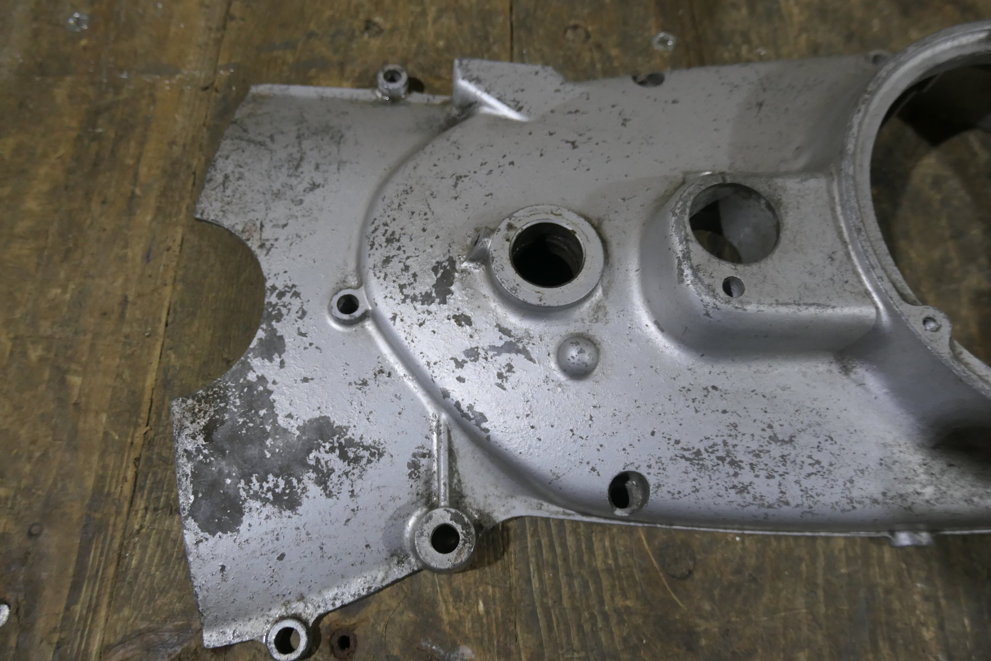 Honda C72 ,Right Side Crankcase Cover, Used Part Honda Part Number 11330-259-010.