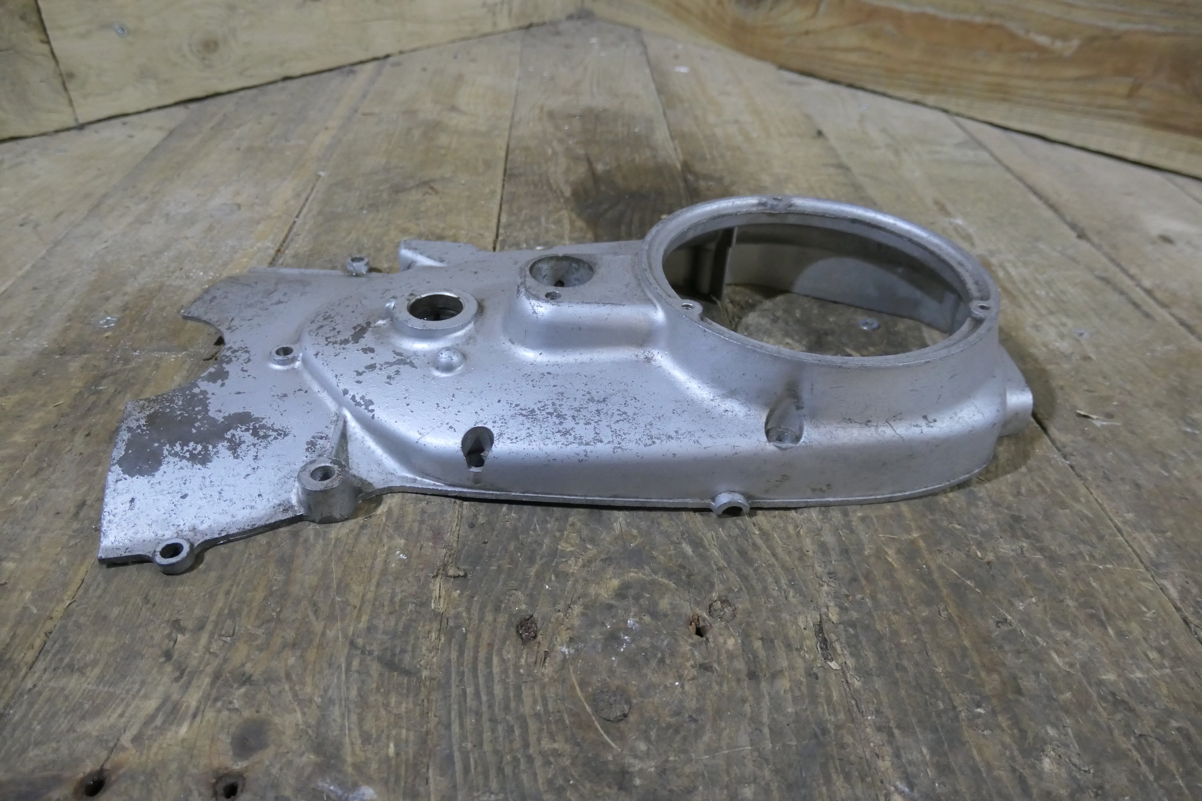 Honda C72 ,Right Side Crankcase Cover, Used Part Honda Part Number 11330-259-010.