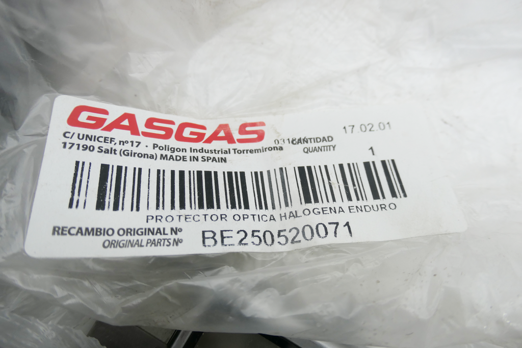 Gas Gas EC FSE Pampera ,Halogen Light Protector, Genuine BE250520071