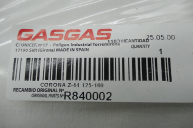 Gas Gas JTXTXTXT Contact 44 Tooth ,Rear Sprocket, Genuine NOS R840002