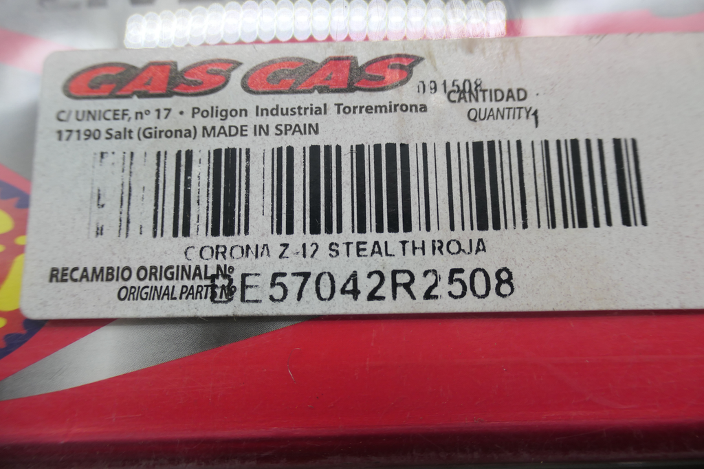 Gas Gas EC TT FSE SuperSprox ,Rear Sprocket 42T, Genuine NOSBE57042R2508