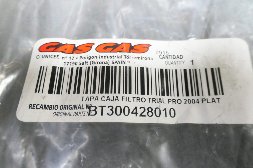 Gas Gas TXT Pro 300 2004 ,Air Filter Cover, Genuine NOSBT300428010