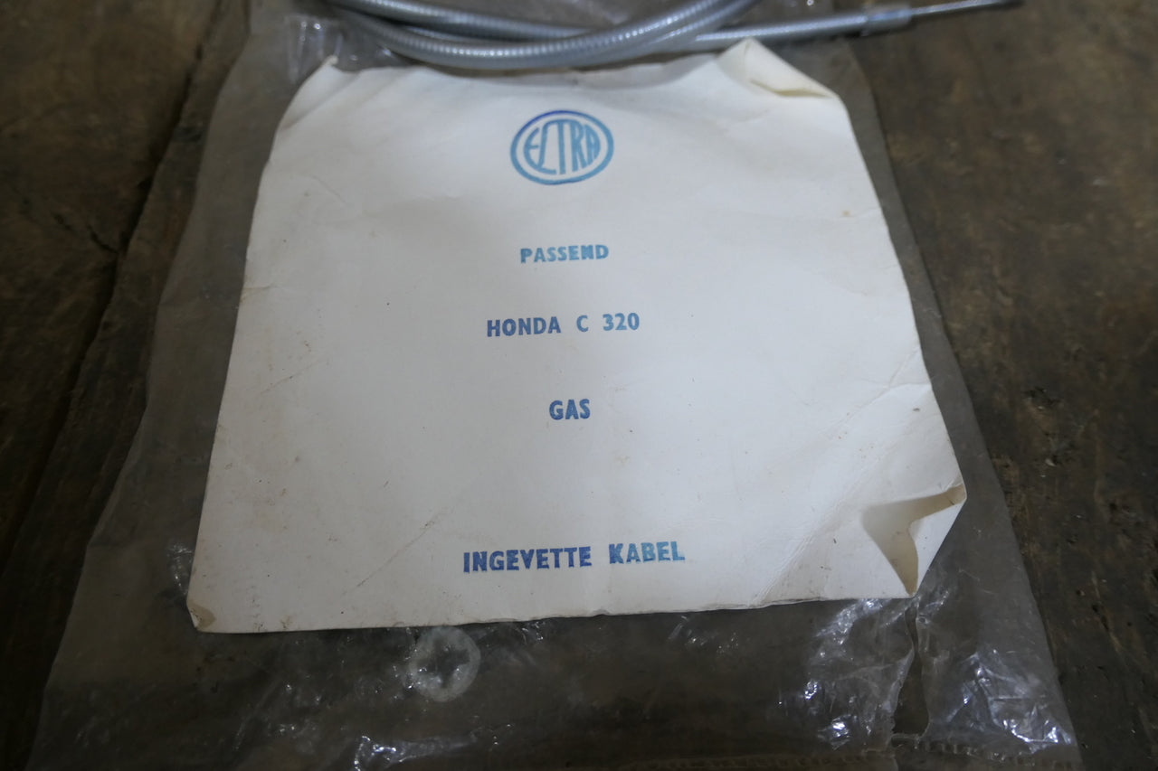 Honda C320 TS50 ,Throttle Cable, Genuine NOS Honda Part Number 17910-027-000G