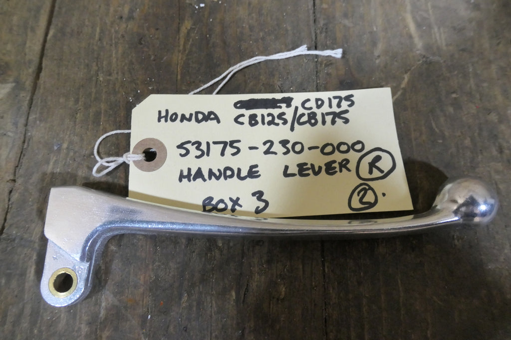 Honda CB125 CB175 CD175 ,Right Side Handle Levers, Honda Part Number 53175-230-000