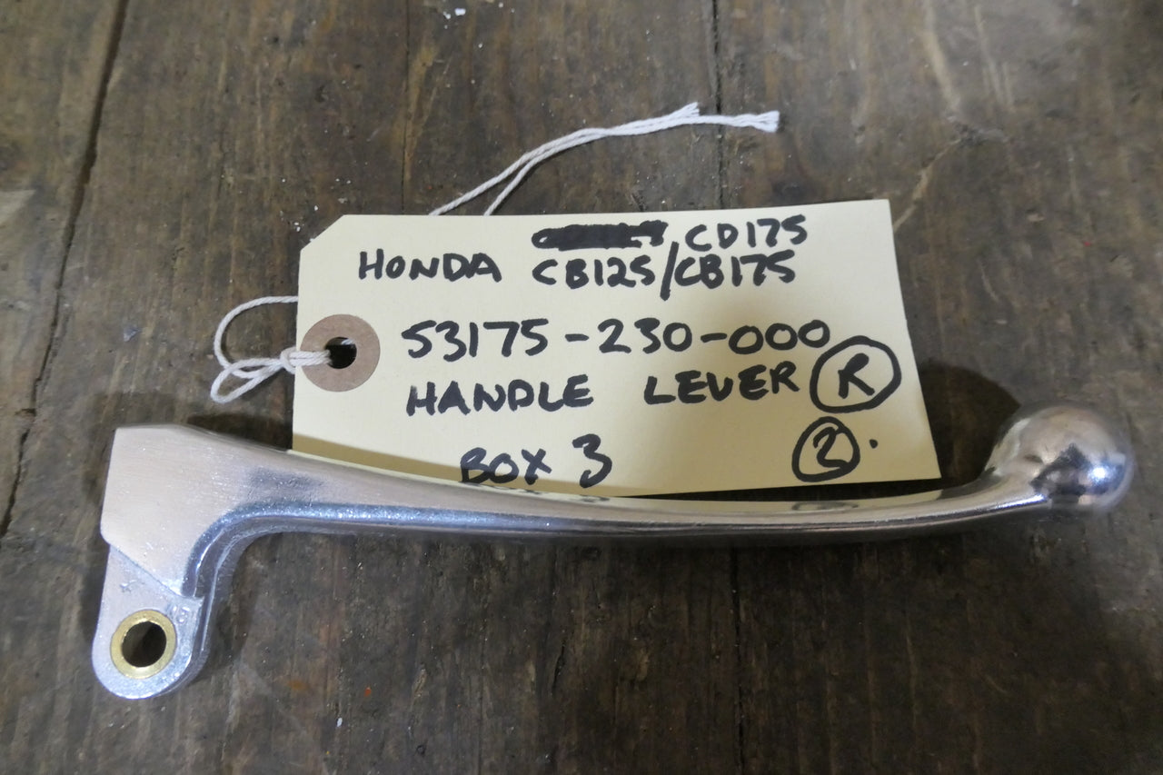 Honda CB125 CB175 CD175 ,Right Side Handle Levers, Honda Part Number 53175-230-000