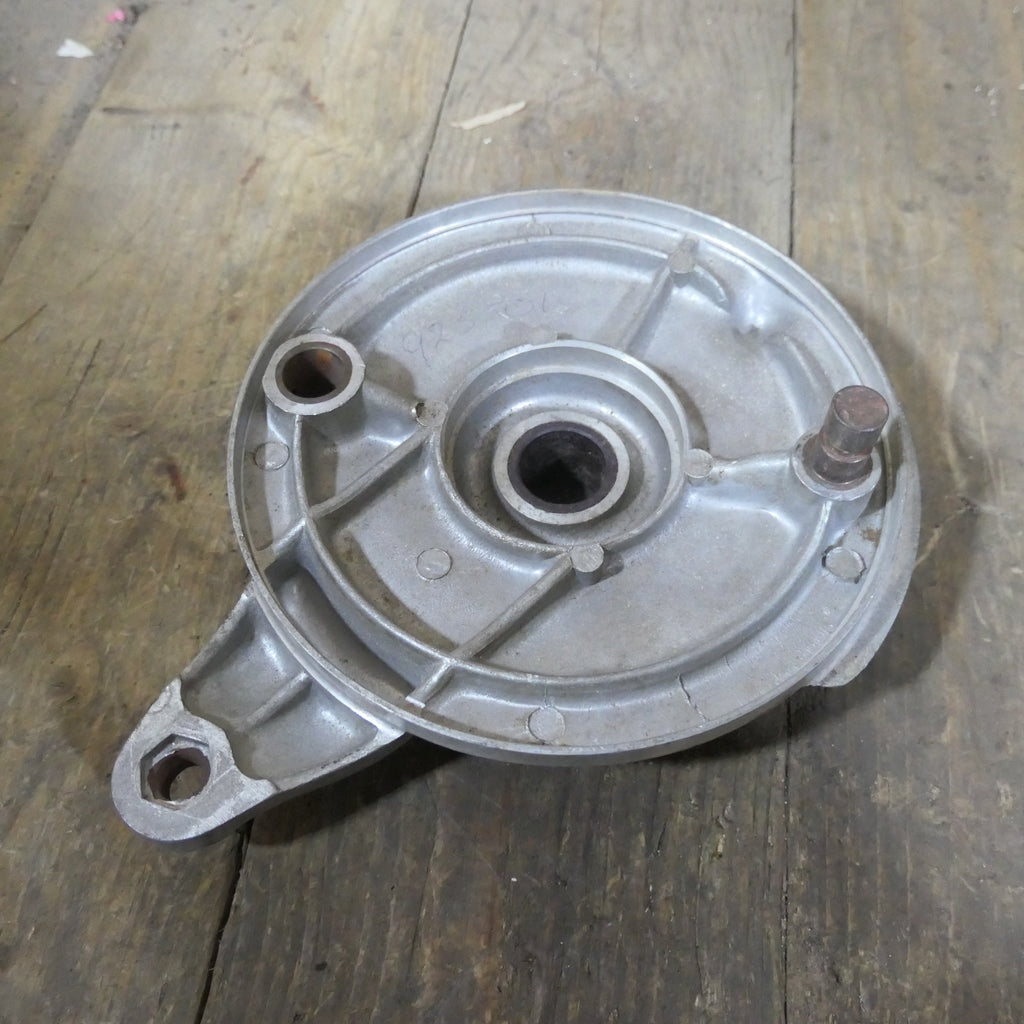 Honda C92 C95 ,Front Brake Plate, NOS Shop Soiled Honda Part Number 45100-202-020