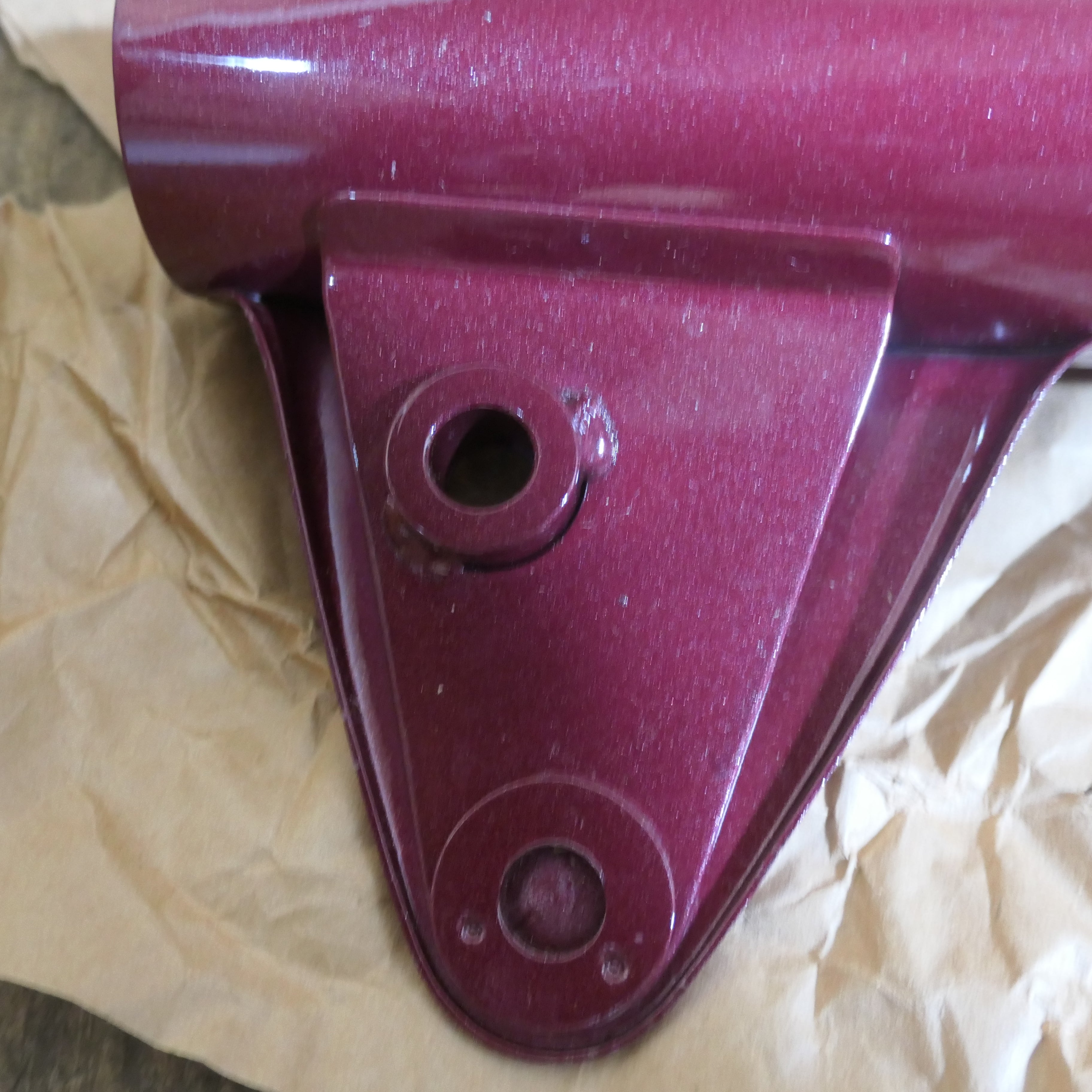 Honda CB250 CB350 ,Front Fork Cover, NOS Honda Part Number 51602-344-670MT