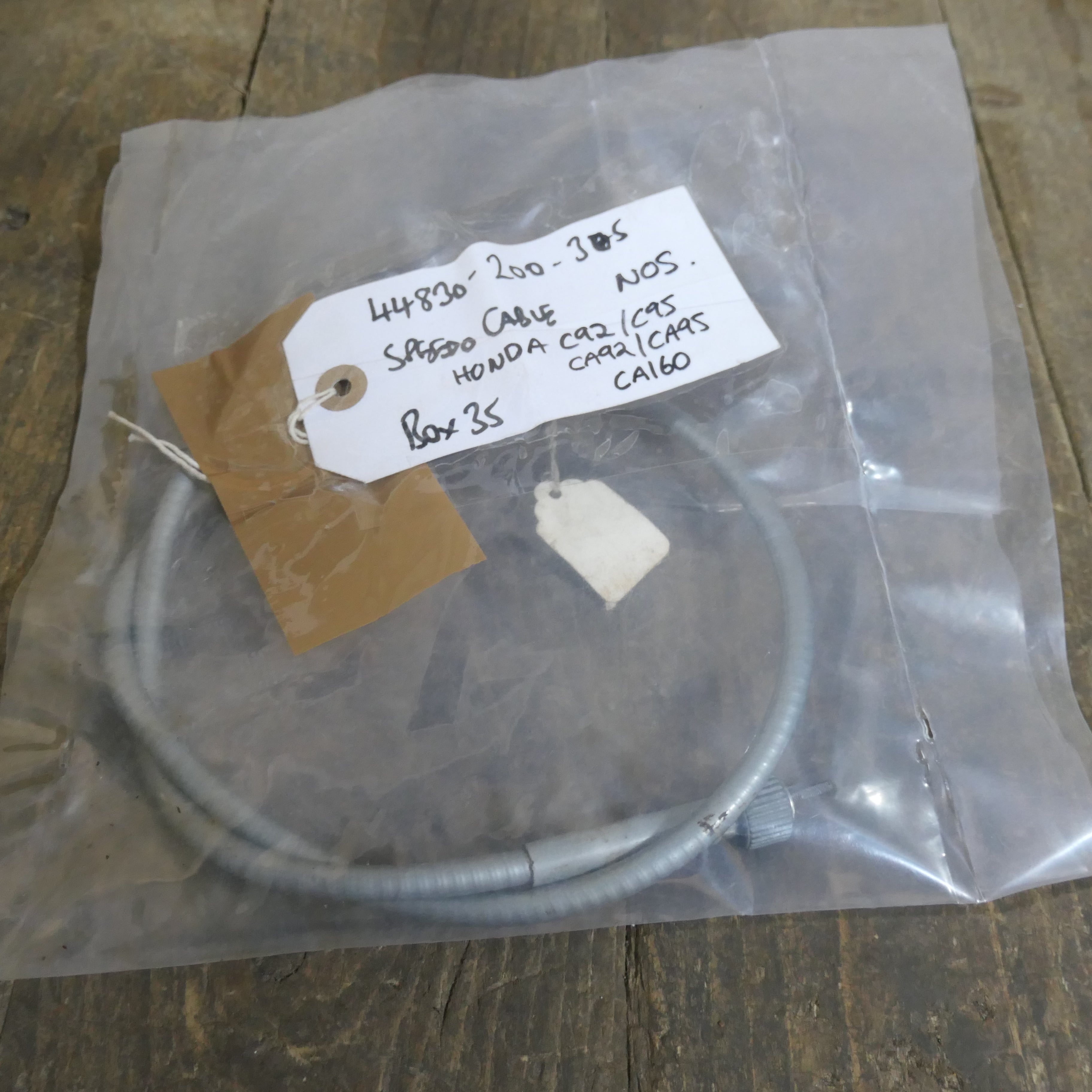 Honda C92 C95 CA92 ,Speedo Cable, Genuine NOS Honda Part Number 44830-200-305