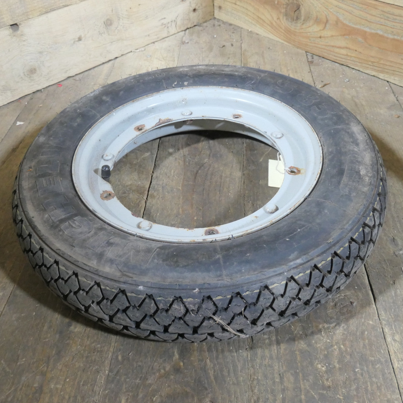 Used ,Vespa Wheel, fitted with a Michelin Tyre Used Part