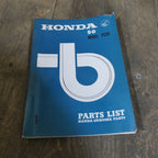 Honda PC50 Genuine Honda Parts List Book.