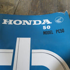 Honda PC50 Genuine Honda Parts List Book.