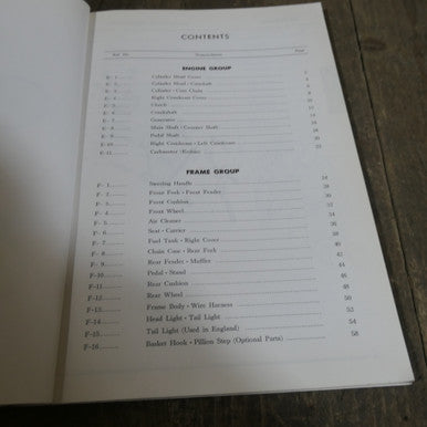Honda PC50 Genuine Honda Parts List Book.