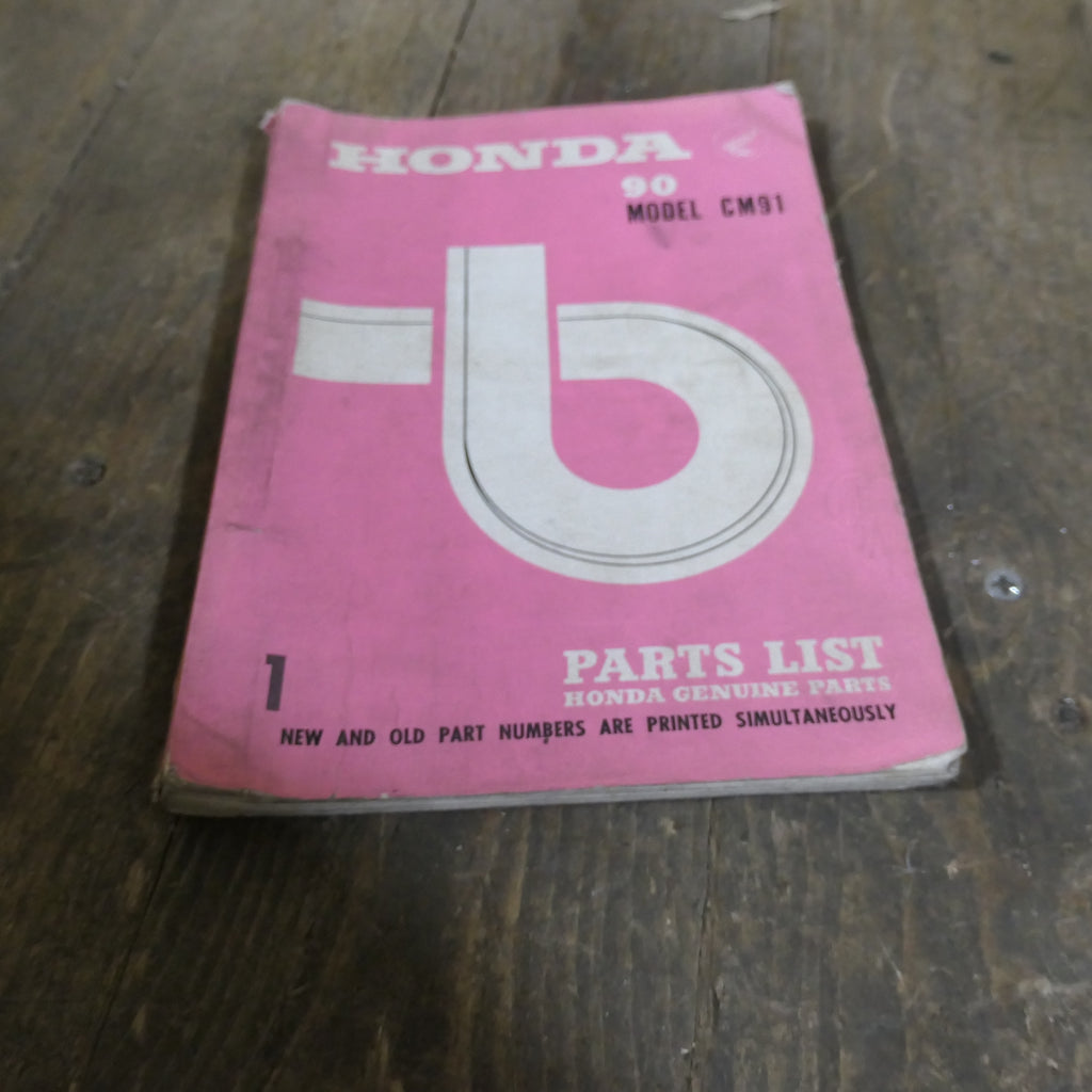 Honda 90, Model CM 91 Genuine Parts List Book. Used