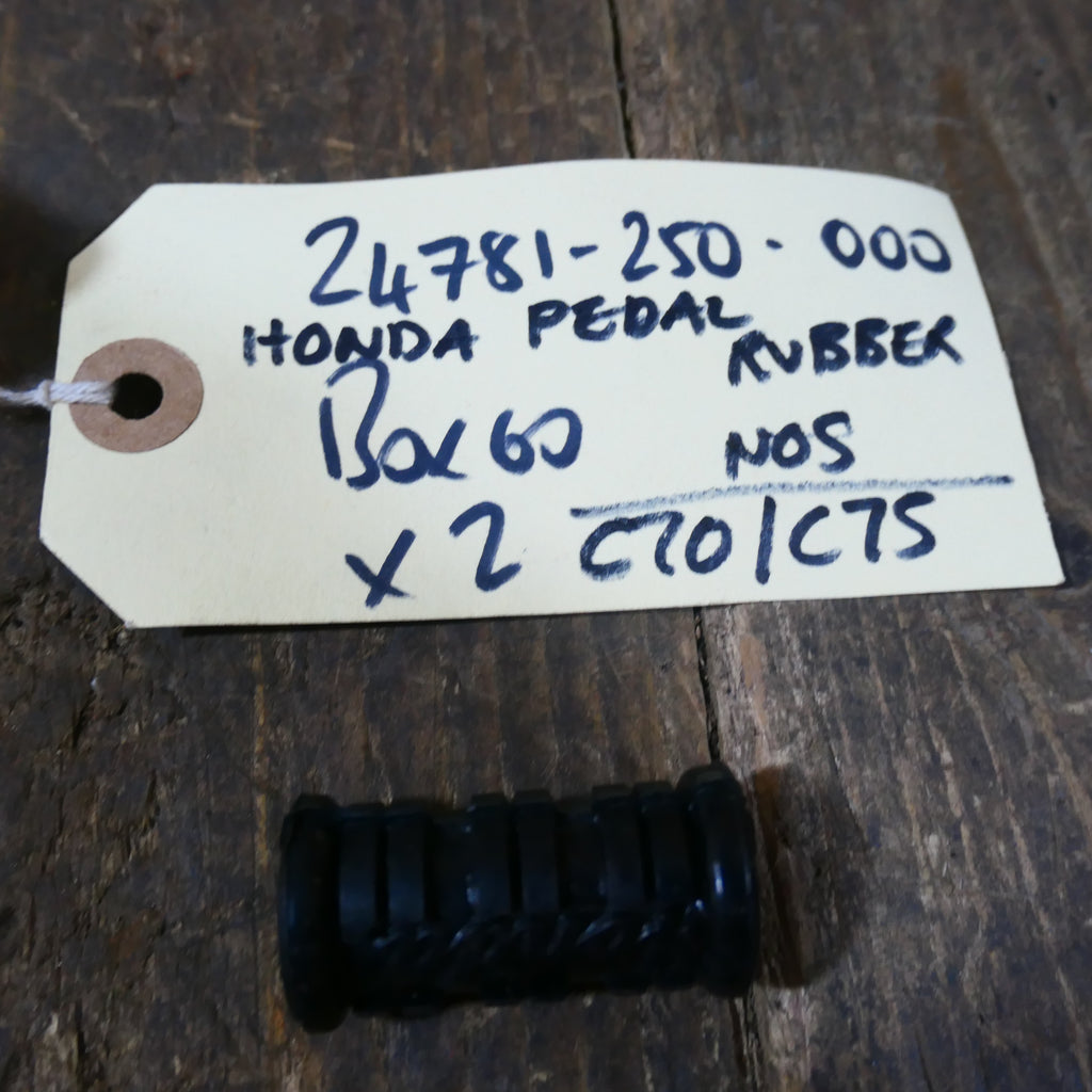 Honda C70 C75 ,Gear Shift Pedal Rubber, Genuine NOS Part Number 24781-250-000