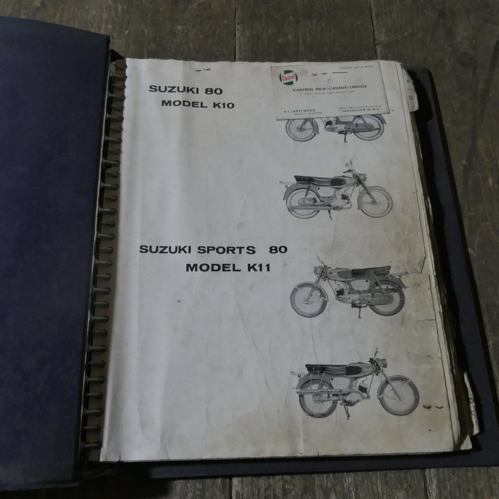 Suzuki K10 Sport 80 Model K11 ,Parts Catalogue, RARE